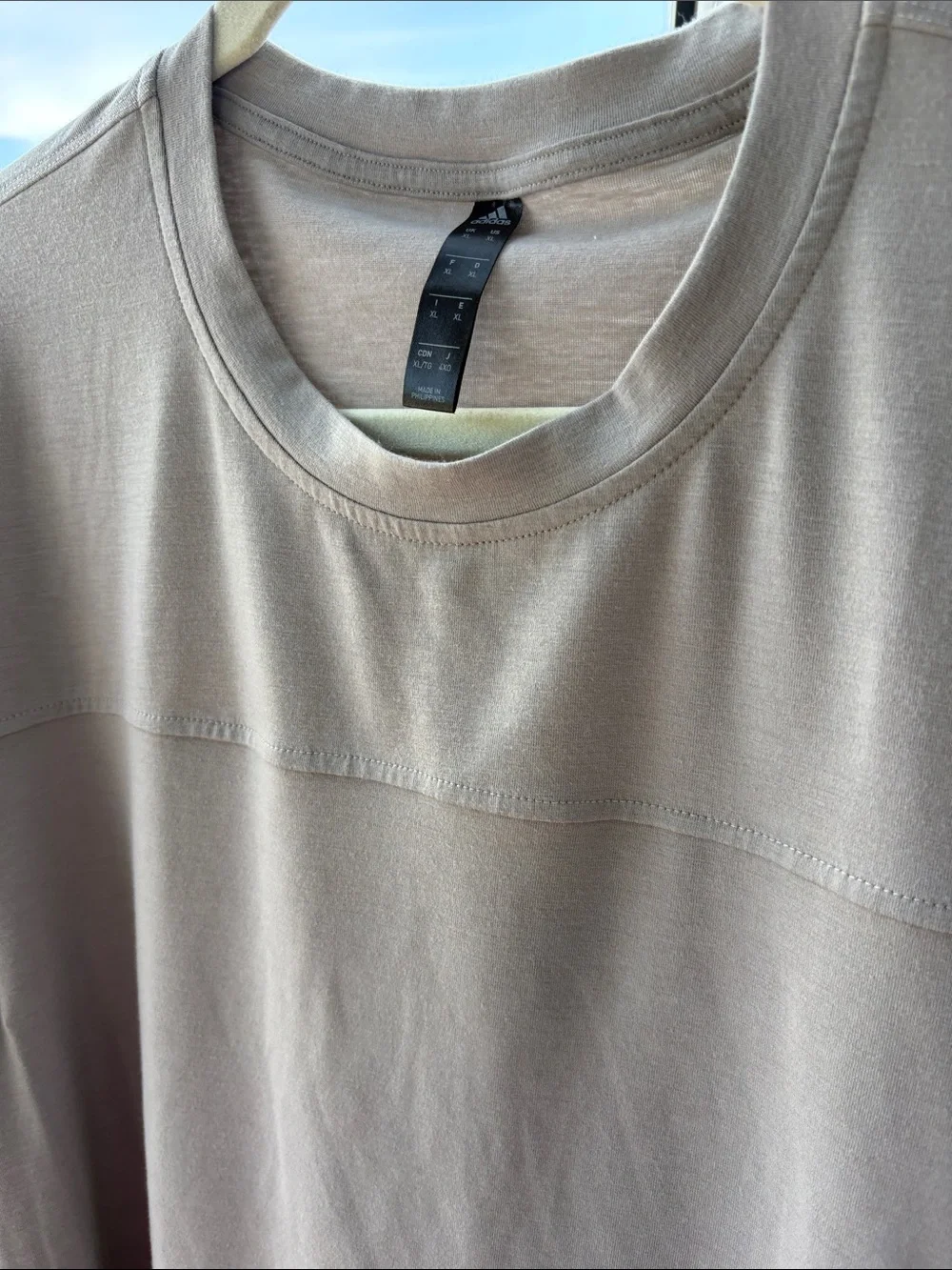 adidas Men's Long Sleeve Crew in Light Gray